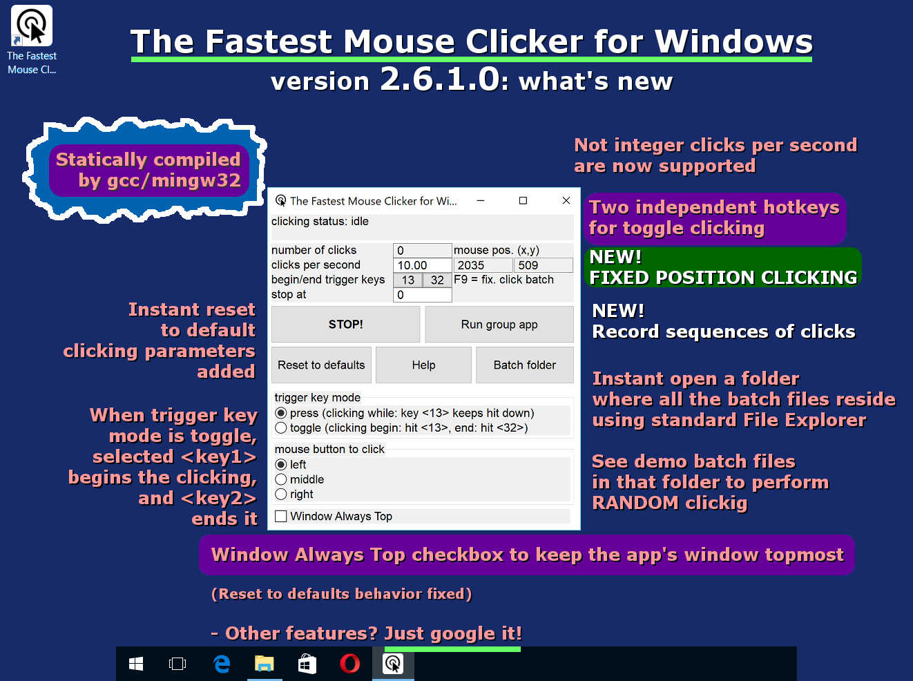 The Fastest Mouse Clicker For Windows Official Download